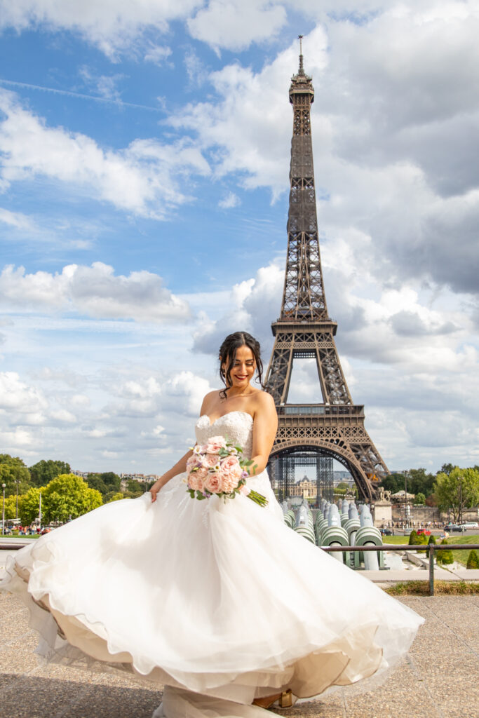 Photo mariée - Tour Eiffel