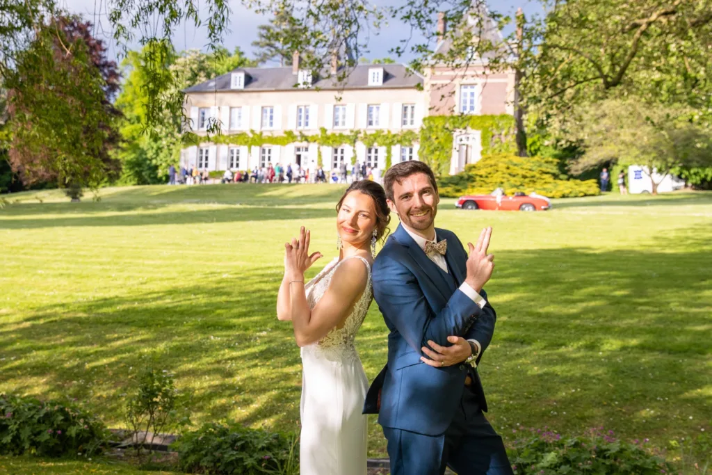 Photo de couple au Château de Reilly