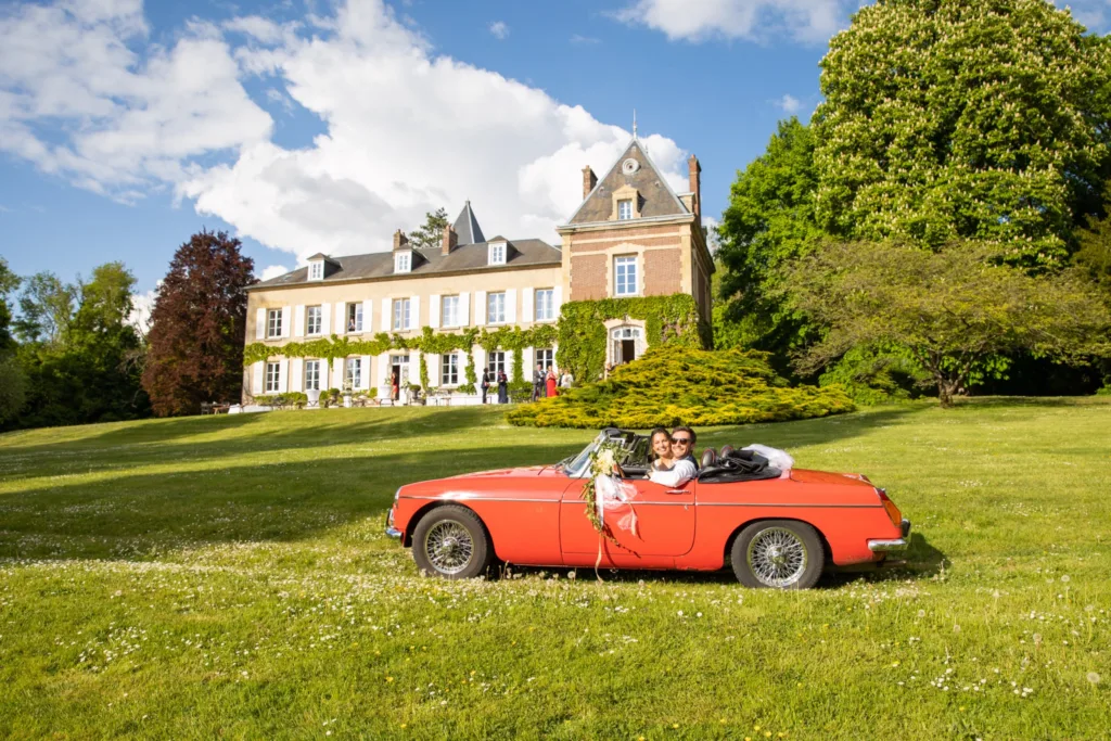 Photo de couple au Château de Reilly