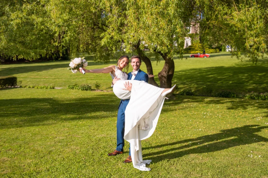 Photo de couple au Château de Reilly