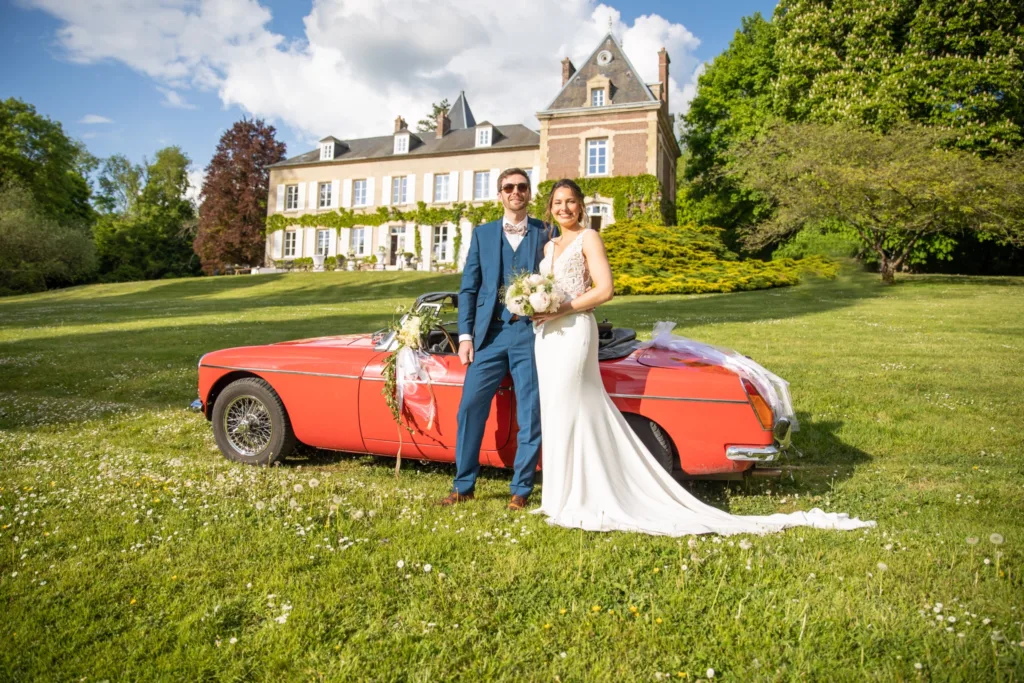 Photo de couple au Château de Reilly